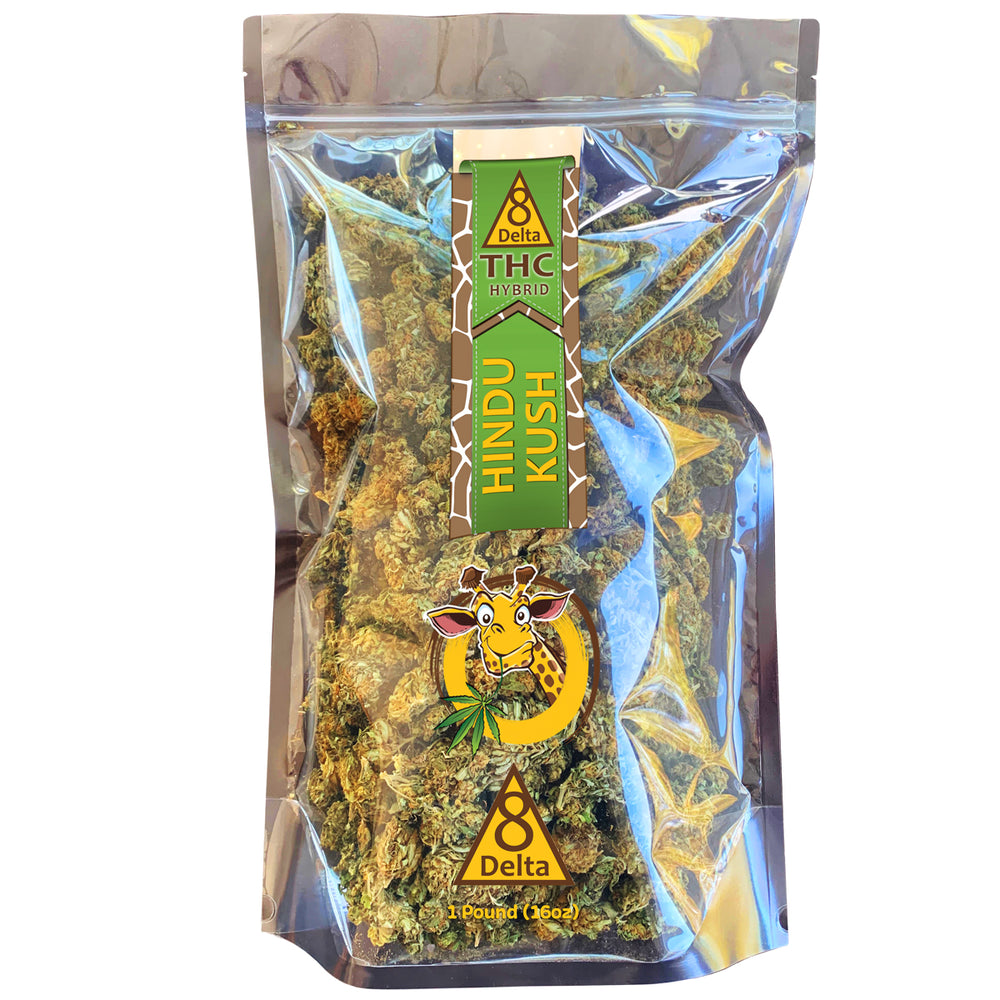 ΔDELTA 8 Organic Flower Nugs - HINDU KUSH Hybrid - 1 Pound (16oz)