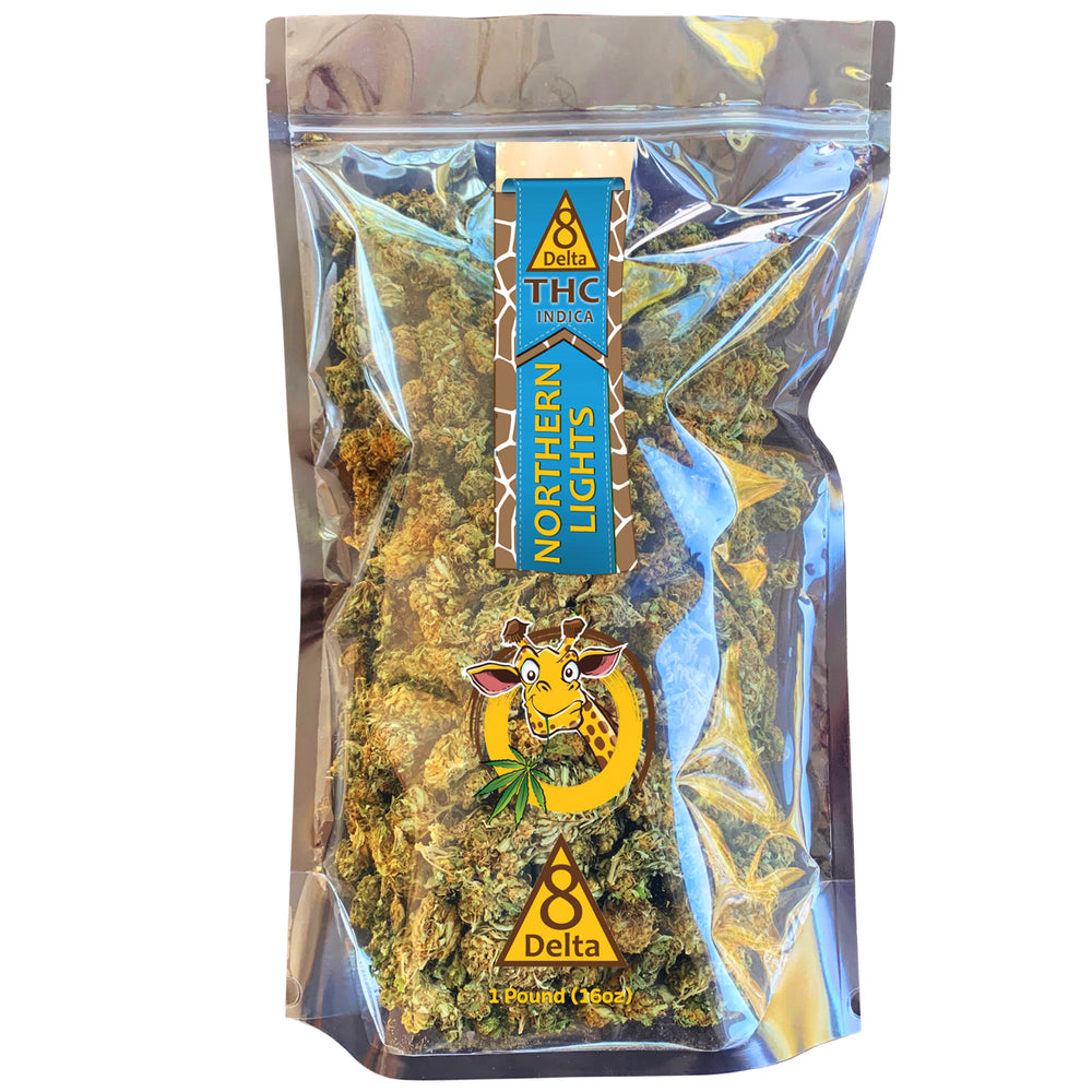 ΔDELTA 8 Organic Flower Nugs - NORTHERN LIGHTS Indica - 1 Pound (16oz ...