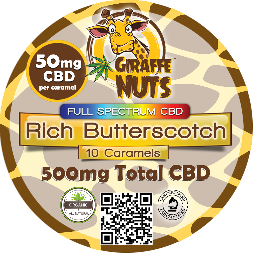 
                      
                        50mg CBD JUMBO Caramels - Rich Butterscotch - 10 Piece Jar
                      
                    