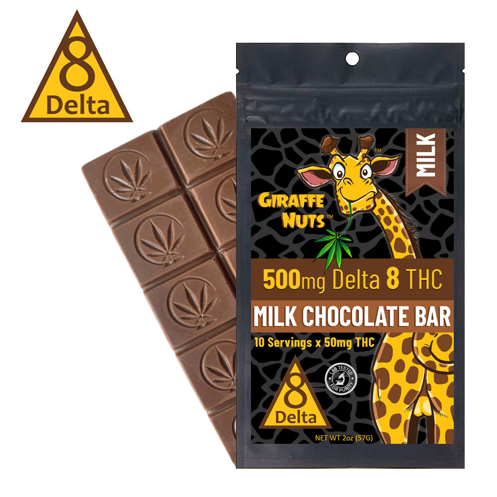 500mg Delta 8 THC - Milk Chocolate Bar