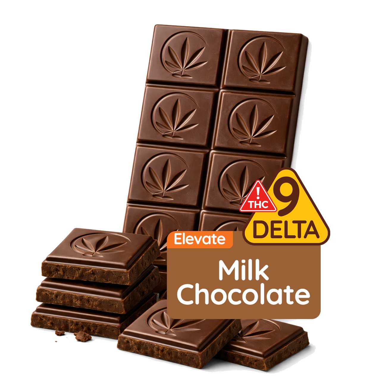 Elevate Milk Chocolate Bar – 150 mg Delta-9 THC | Giraffe Oasis