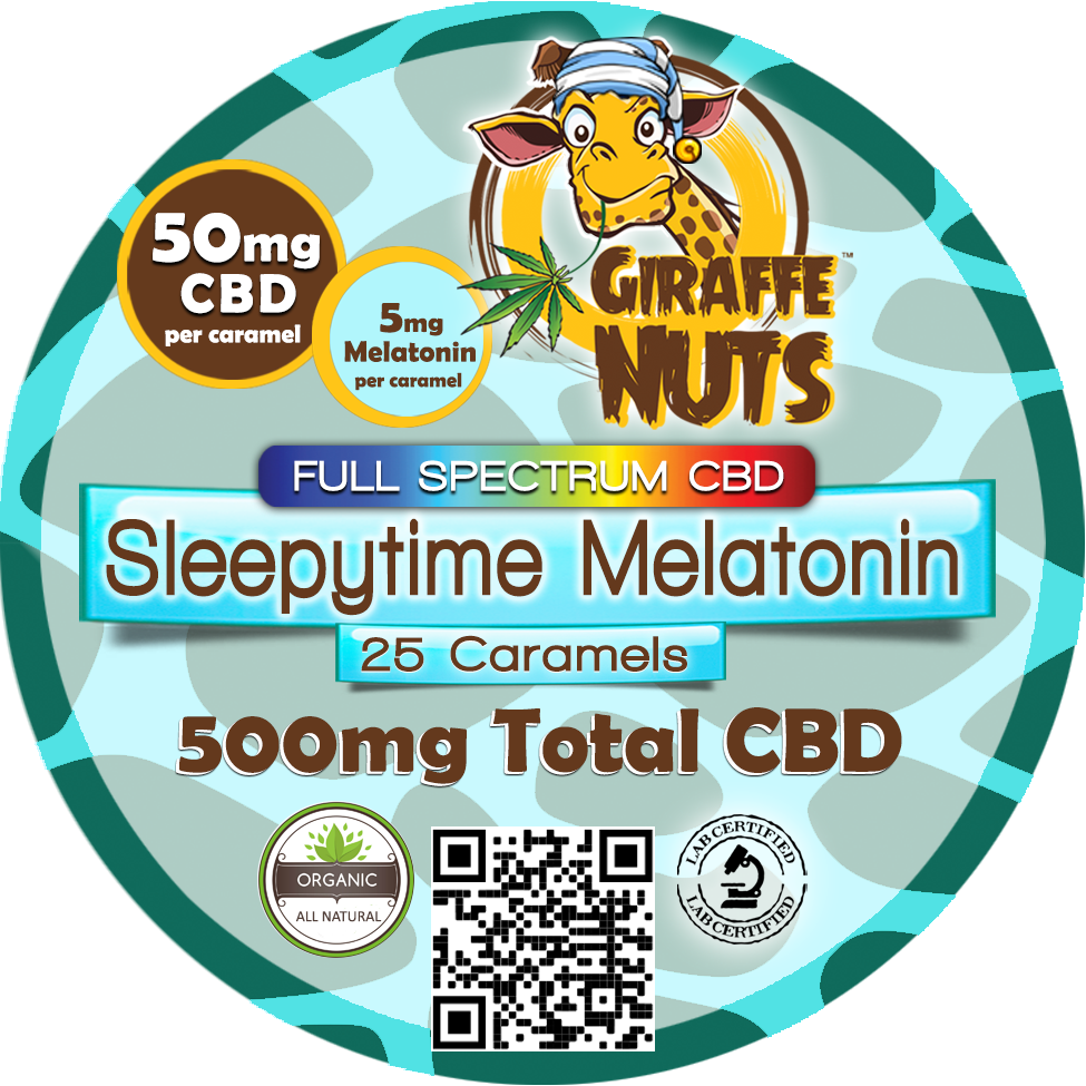 
                      
                        50mg CBD JUMBO Caramels - Sleepytime 5mg Melatonin - 10 Piece Jar
                      
                    