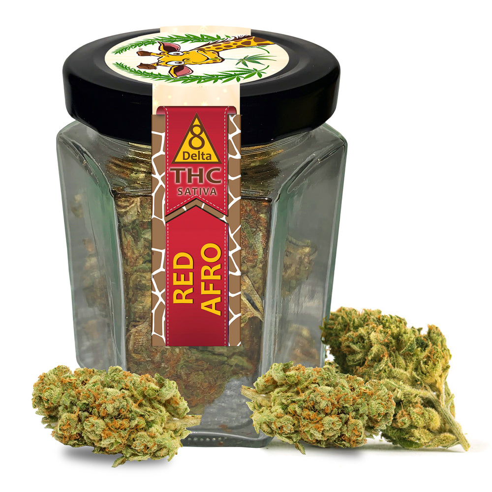 
                      
                        ΔDELTA 8 Organic Flower Nugs - RED AFRO Sativa - 1 Pound (16oz)
                      
                    