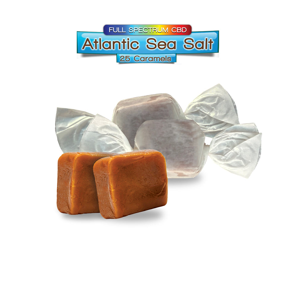 50mg CBD JUMBO Caramels - Atlantic Sea Salt - SINGLES