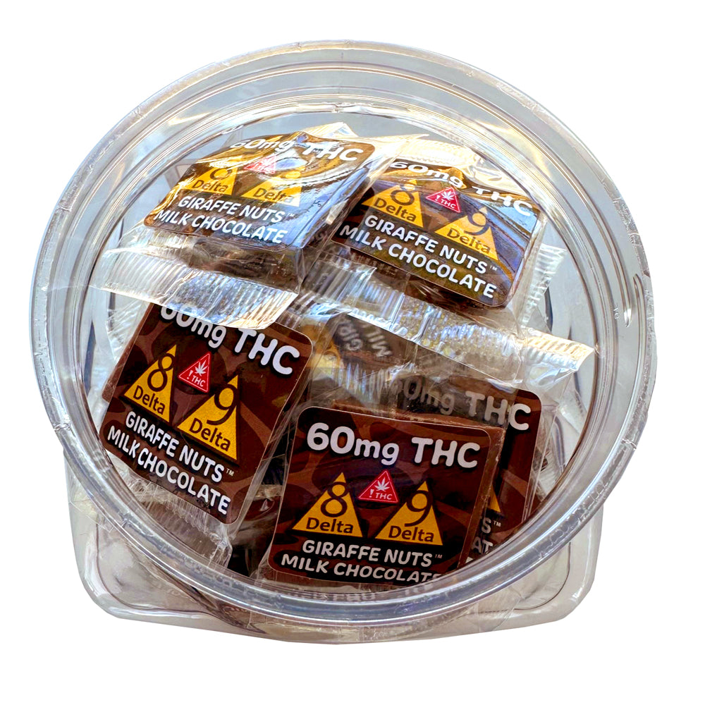 Mighty Mini THC Dark Chocolate - 60mg THC - 50 Count Jar – Giraffe