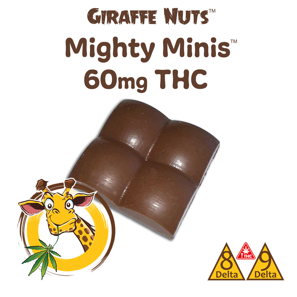 Mighty Mini THC Milk Chocolate - 60mg THC - 50 Count Jar – Giraffe