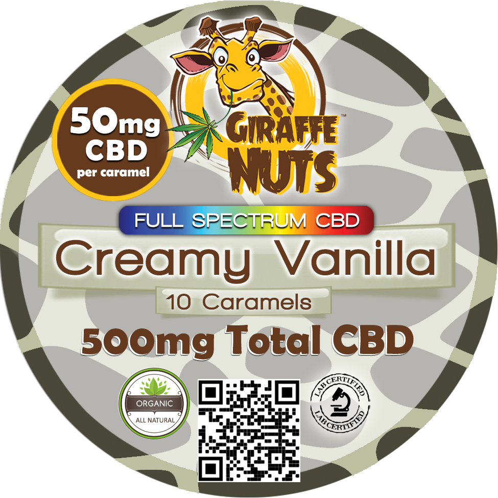 
                      
                        50mg CBD JUMBO Caramels - Creamy Vanilla - 10 Piece Jar
                      
                    