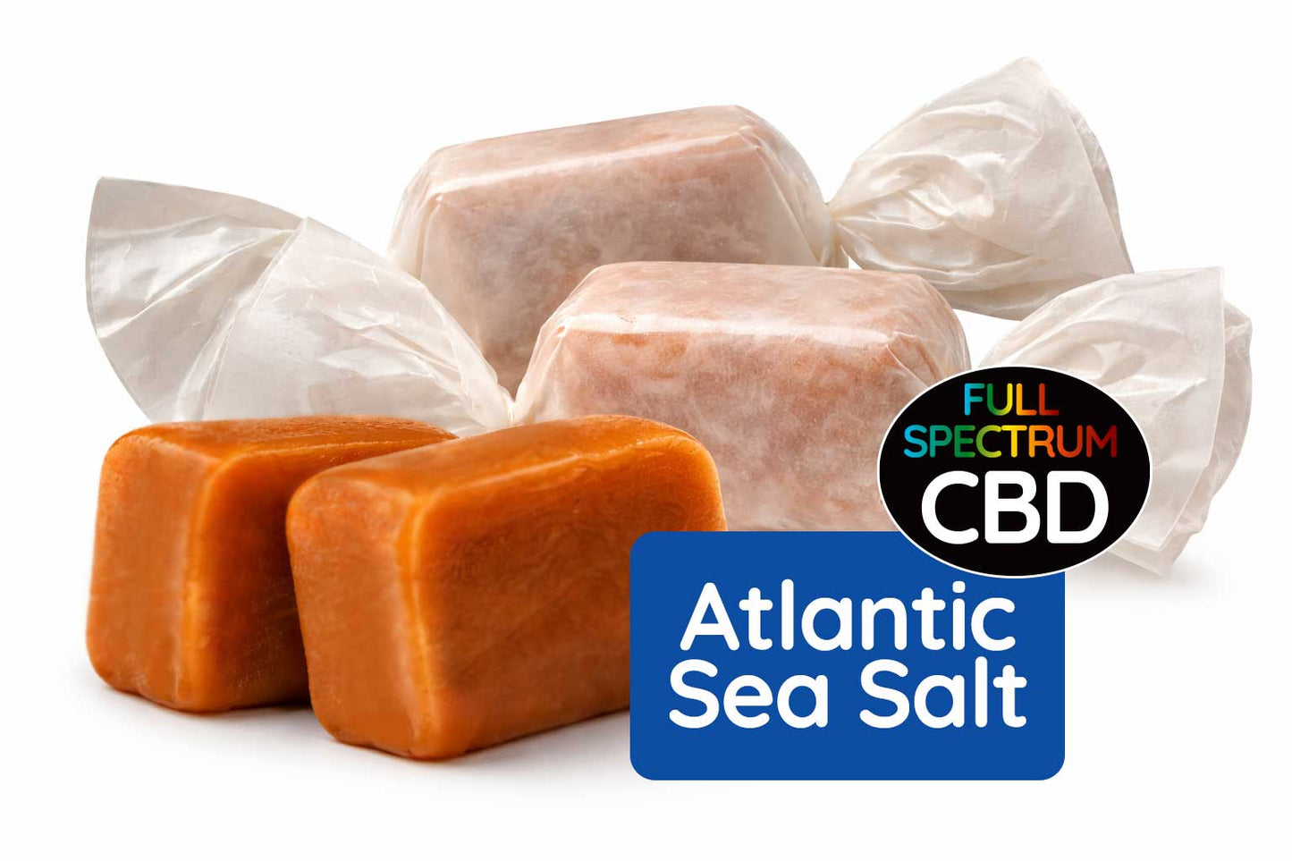 CBD Caramels – Atlantic Sea Salt, 50 mg | Giraffe Oasis