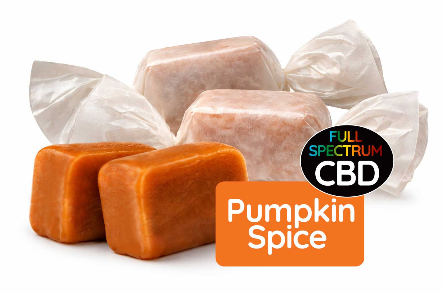 CBD Caramels Pumpkin Spice | 50mg | Giraffe Nuts