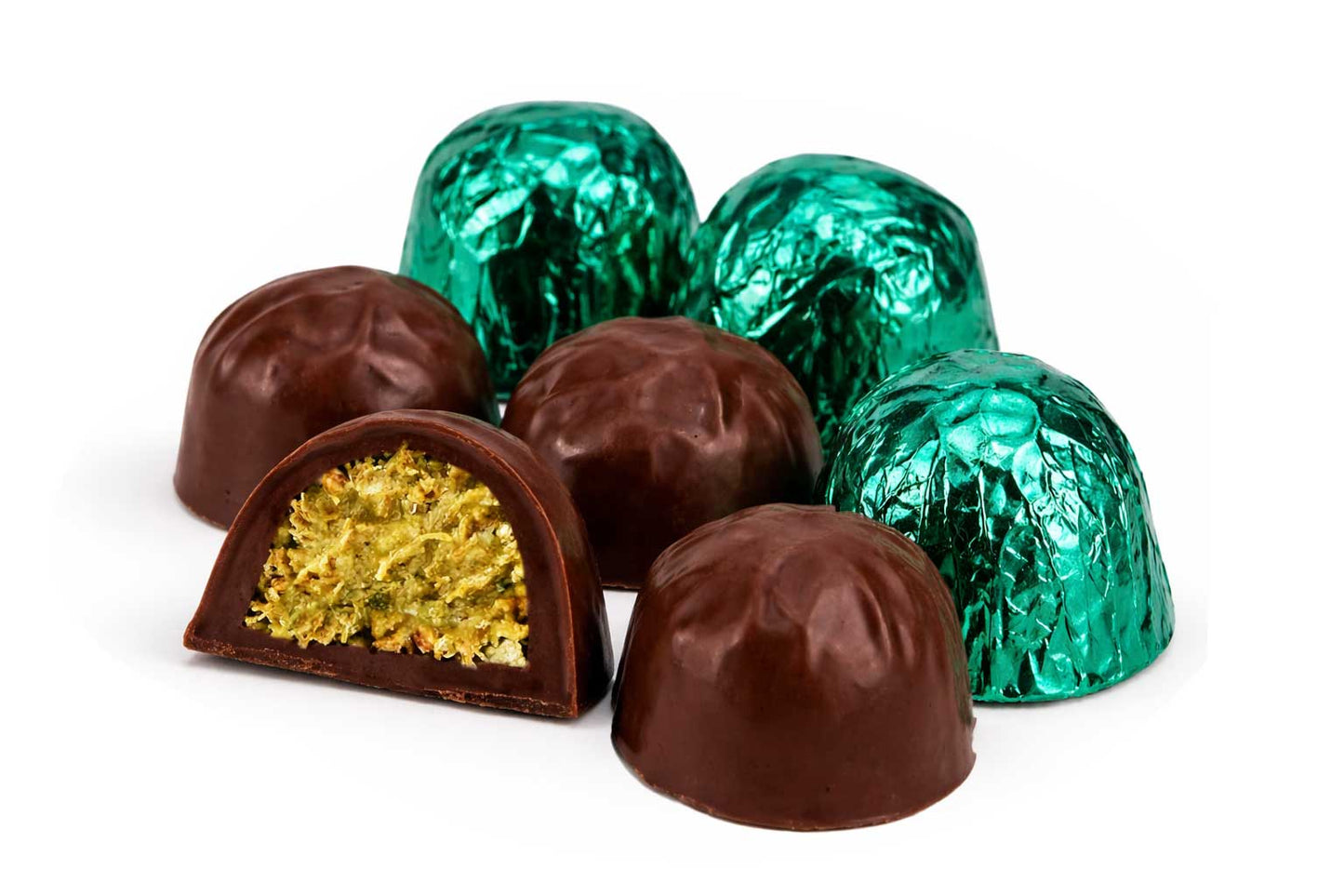 Delta-9 THC Chocolate Peanut Butter Truffles with CBD | Giraffe Nuts
