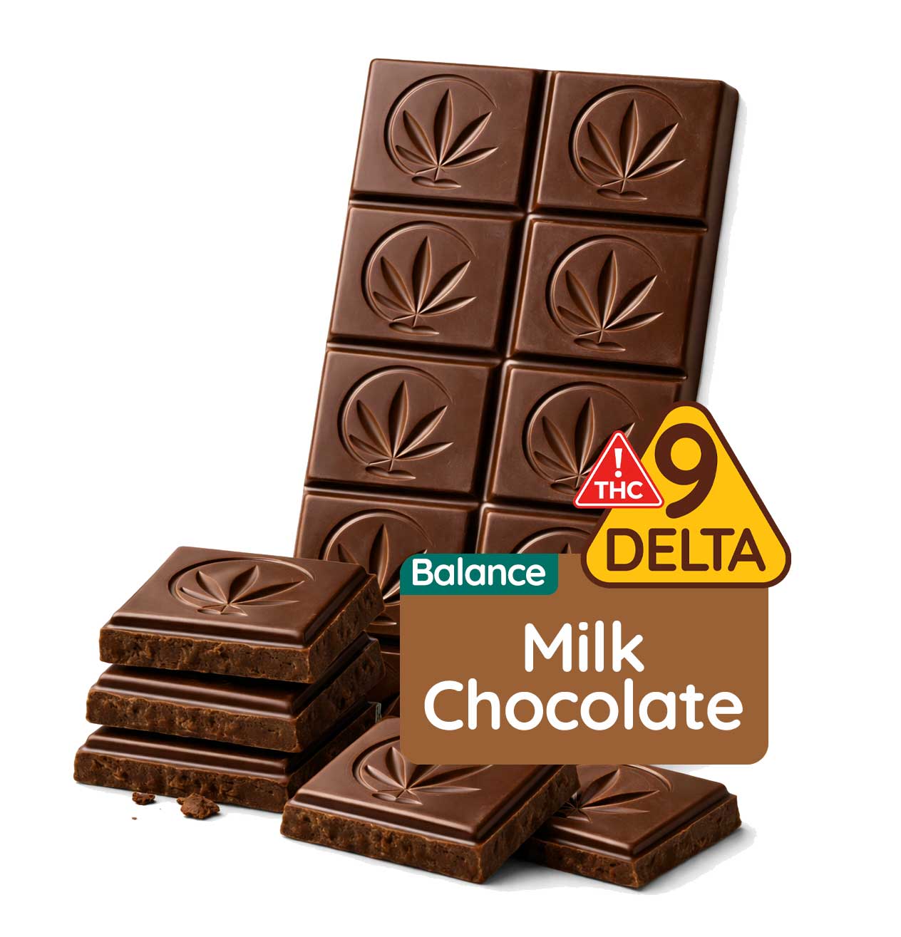 Delta-9 Milk Chocolate Balance Bar | Giraffe Nuts