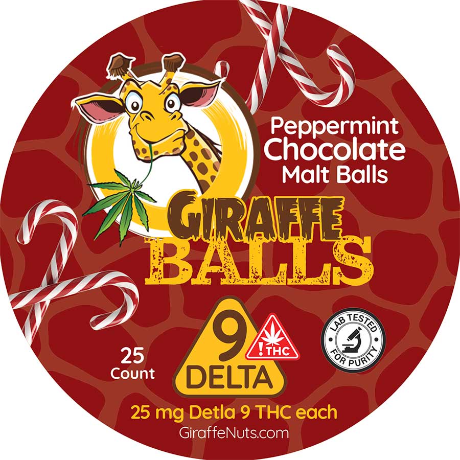 
                      
                        Delta 9 Peppermint Chocolate Malt Balls - 25mg per Ball - 25 Balls
                      
                    